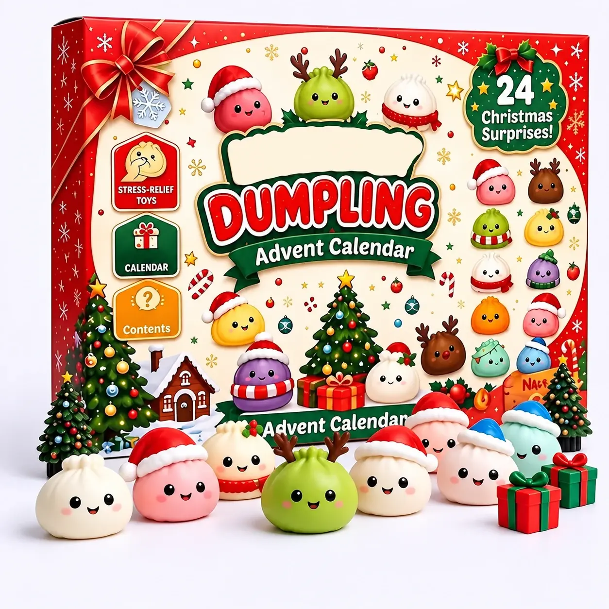 Reindeer & Snowman Squishy Advent Calendar (Poke Box)