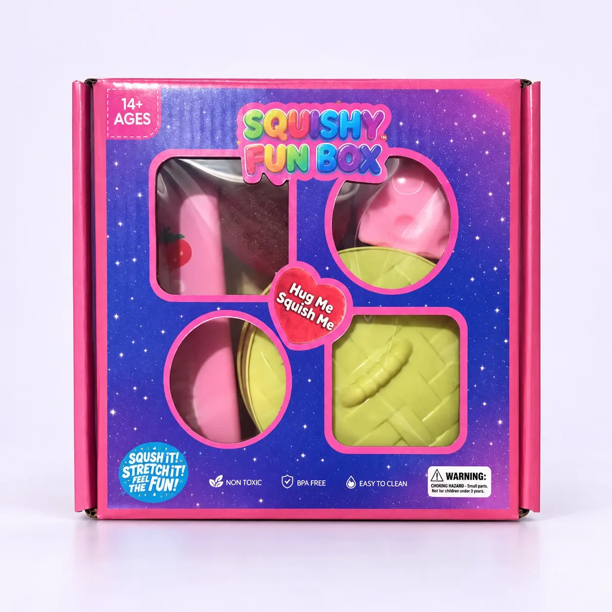 Pink Slow-Rise Squishy Gift Set (4 pcs)