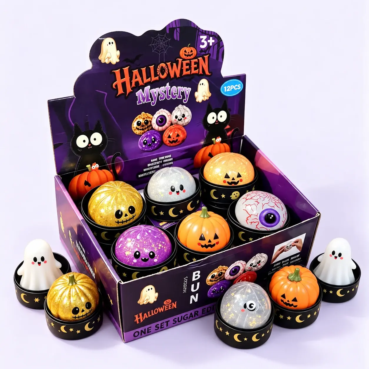 Halloween Bun Squishy Gift Box